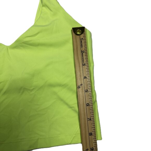 Lululemon Align Nulu Tank / sports bra size 6 neon green - Picture 4 of 6